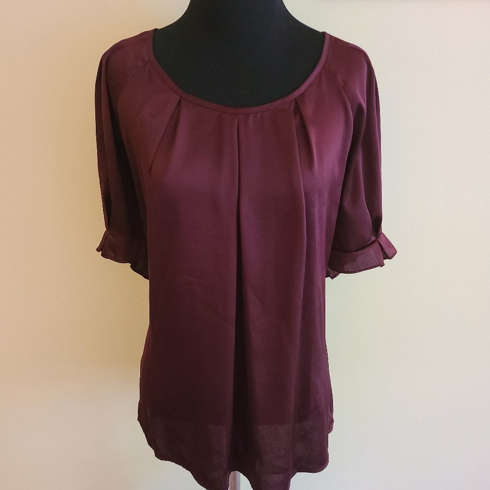 Burgundy Dress Top - Sz XL